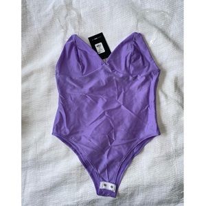 NWT Fashion Nova Out to Play Bodysuit - Lilac